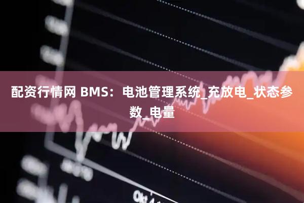 配资行情网 BMS：电池管理系统_充放电_状态参数_电量
